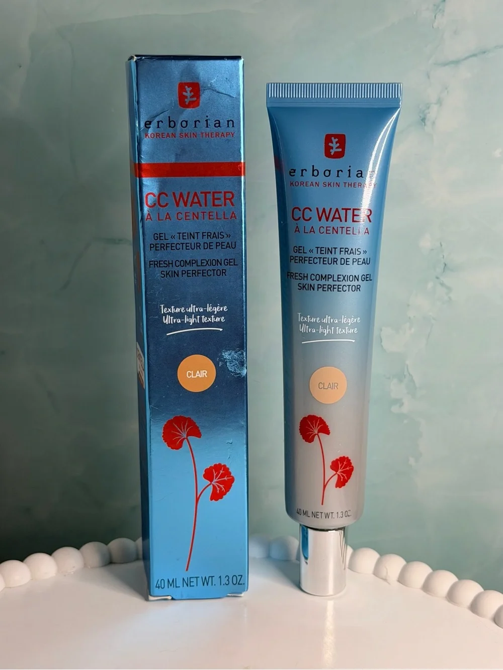Erborian CC Water Fresh Complexion Gel Skin Perfector CLAIR 1.3 oz - NIB